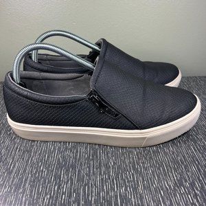 Dr. Scholl's Max Zip Black Casual Sneaker Comfortable Women's Size 9.5M